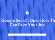 Google Search Operators